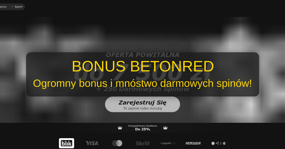 BetOnRed bonus Polska 2026 - Sprawdzony bonus do 5000 zł